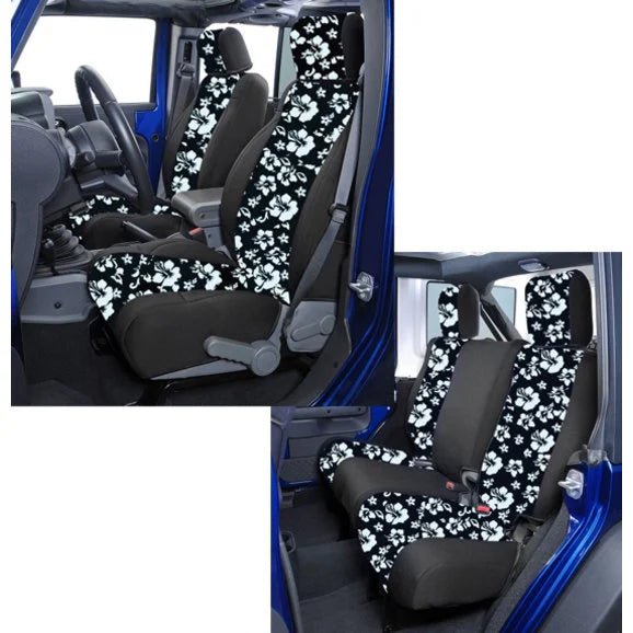 Coverking Front Seat Covers with Rear Cover for 07-10 Jeep Wrangler X 2 Door with Vinyl Seats