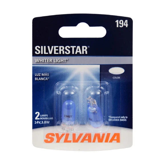 Load image into Gallery viewer, Sylvania 194ST.BP2 #194 SilverStar Mini Bulb 2 Pack
