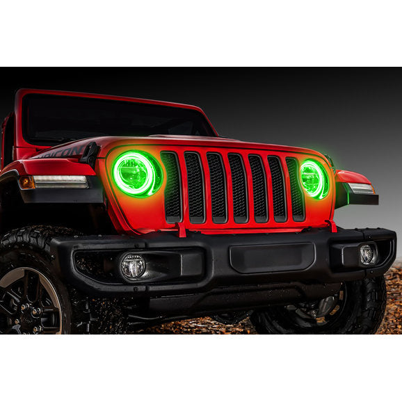 Load image into Gallery viewer, Oracle Lighting Waterproof Surface Mount LED Headlight Halo Kit for 18-20 Jeep Wrangler JL
