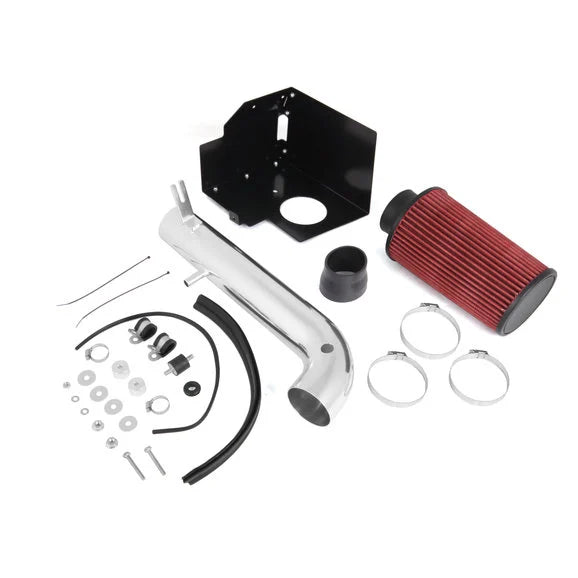 Rugged Ridge 17750.07 Polished Aluminum Air Intake Kit for 12-18 Jeep Wrangler JK with 3.6L Engine