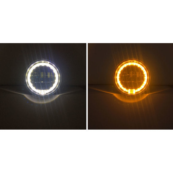 Load image into Gallery viewer, Quake LED QTE961 Halo 4&quot; LED Fog Lights with DRL for 18-24 Jeep Wrangler JL &amp; Gladiator JT
