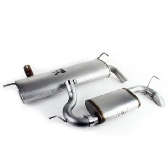 aFe Power 49-46219 Mach Force XP Hi-Tuck 2.5" Axle Back Exhaust for 07-18 Jeep Wrangler JK with 3.6/3.8L