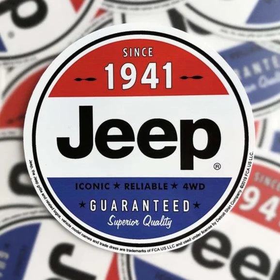 Jeep Merchandise Since 1941 Jeep Superior Quality Sticker