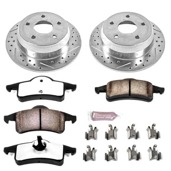 Power Stop K2151-36 Rear Z36 Extreme Performance Truck & Tow Brake Kit for 99-04 Jeep Grand Cherokee WJ