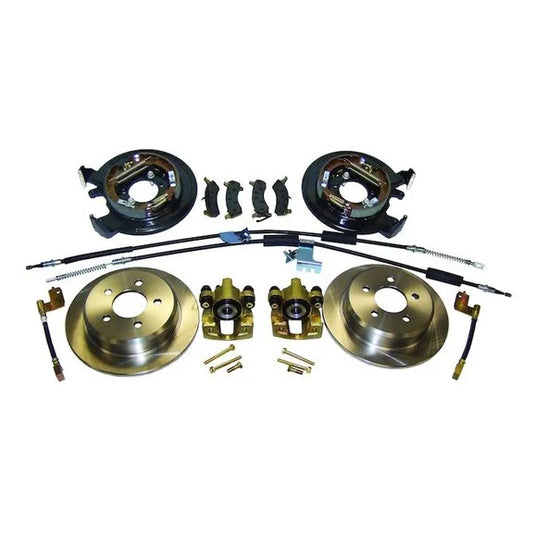 Crown Automotive RT31006 Drum to Disc Conversion Kit for 97-06 Jeep Wrangler TJ and 93-98 Grand Cherokee ZJ with Dana 35 without ABS