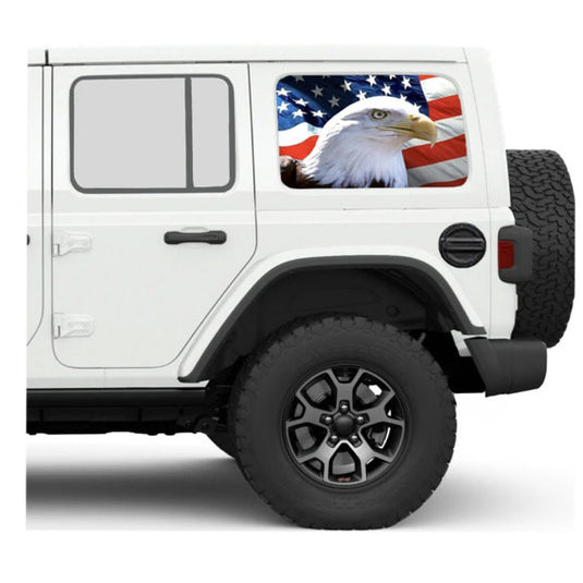 Under The Sun Inserts Side Window Decal for 07-24 Jeep Wrangler JK and JL Unlimited