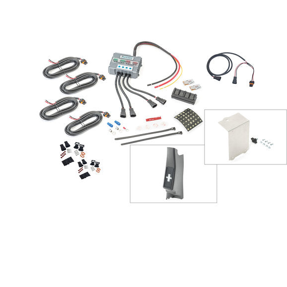 Trigger Complete Switching System with A-Pillar Switch Mount, Underhood Relay Mount, Connector Kits for 07-18 Jeep Wrangler JK