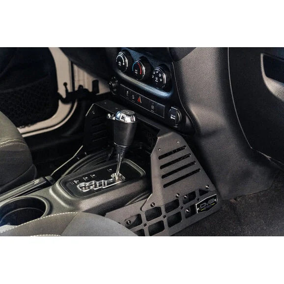 Load image into Gallery viewer, DV8 Offroad CCJK-01 Center Console Molle Panels &amp; Device Bridge for 07-18 Jeep Wrangler JK
