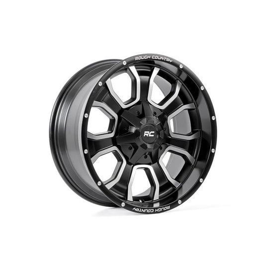 Rough Country Series 93 Wheel for 07-24 Jeep Wrangler JK, JL and Gladiator JT