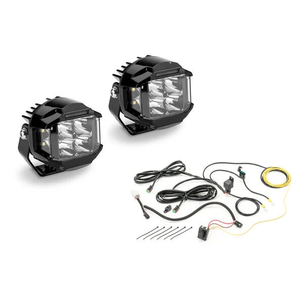 Load image into Gallery viewer, Quadratec STEALTH LED Auxiliary Radius Cube Lights
