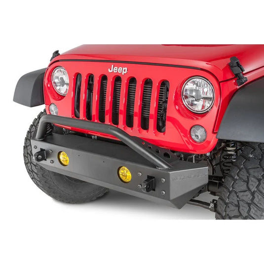 Teraflex 4653170 Front Explorer Bumper with Hoop for 07-18 Jeep Wrangler JK