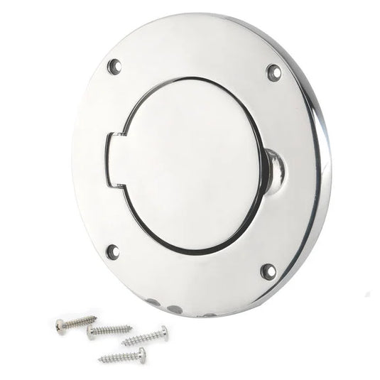 Kentrol 30553 Stainless Steel Gas Hatch Cover for 97-06 Jeep Wrangler TJ