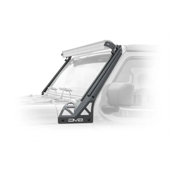 Load image into Gallery viewer, DV8 Offroad D-JL-190052-PIL Picatinny Rail A Pillar Light Mount Pair for 18-24 Jeep Wrangler JL and Gladiator JT
