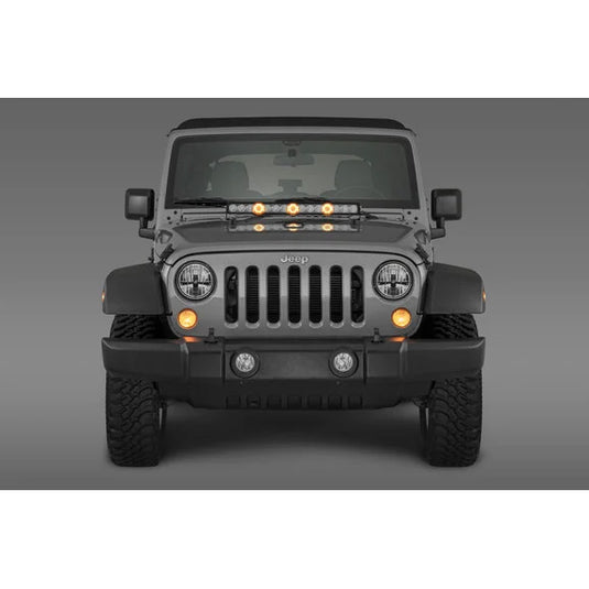 Quadratec J3 LED 28" Light Bar with Amber Clearance Lights