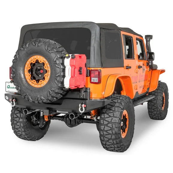 Load image into Gallery viewer, HyLine OffRoad Standard Rear Bumper &amp; Tire Carrier Combo for 07-18 Jeep Wrangler JK
