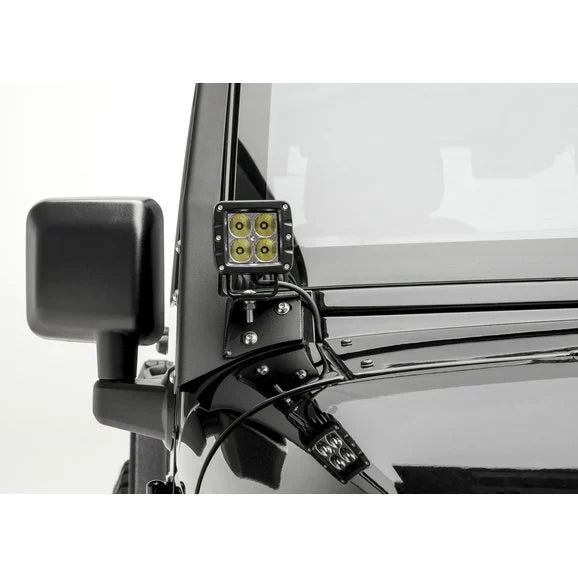 Load image into Gallery viewer, Aries 15800 Windshield Light Brackets for 07-18 Jeep Wrangler JK
