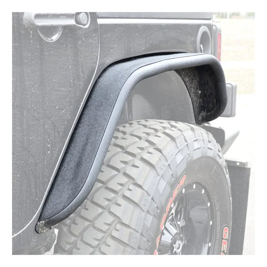 Aries 2500201 Rear Fender Flares in Textured Black for 07-18 Jeep Wrangler JK