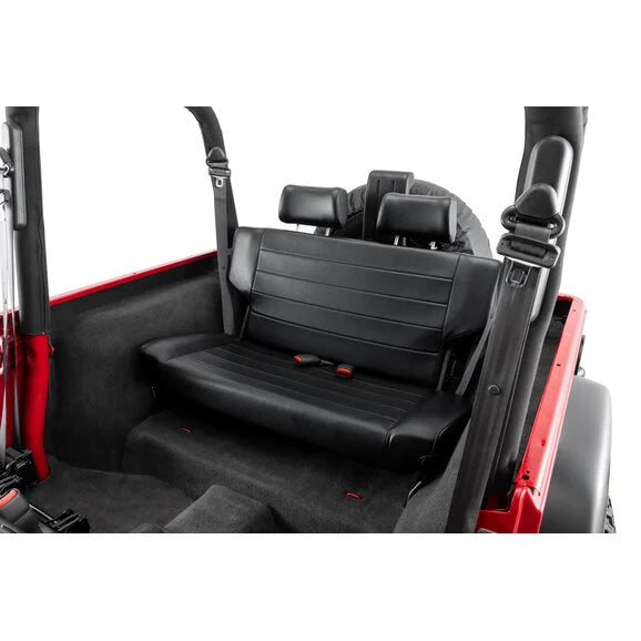 Load image into Gallery viewer, Quadratec Heritage Fold &amp; Tumble Rear Bench Seat for 97-06 Jeep Wrangler TJ
