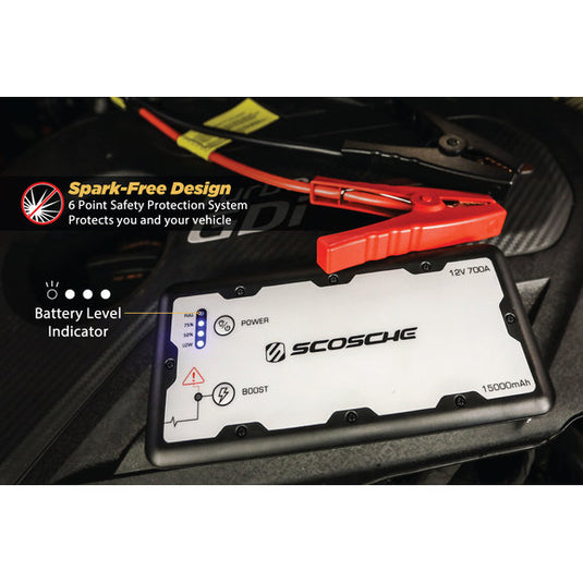 Scosche PBJ700-1 PowerUp 700 Portable Jump Starter & USB Charger