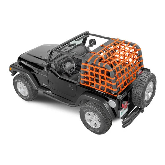 Dirtydog 4X4 Rear Netting for 97-06 Jeep Wrangler TJ