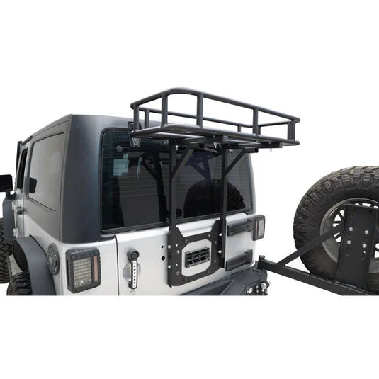 Paramount Automotive 81-10111 Cargo Carrier Basket for 07-18 Jeep Wrangler JK