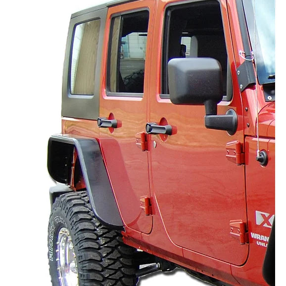Warrior Products Rear Tube Flares for 07-18 Jeep Wrangler Unlimited JK 4 Door