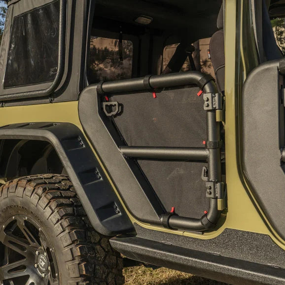 Load image into Gallery viewer, Rugged Ridge Fortis Tube Door Covers for 07-18 Jeep Wrangler JK
