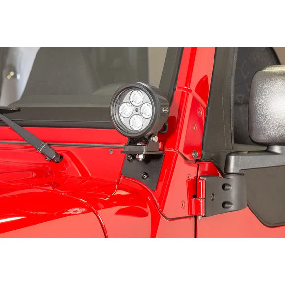 Load image into Gallery viewer, Quadratec Windshield Light Mounting Bracket for 97-06 Jeep Wrangler TJ Unlimited
