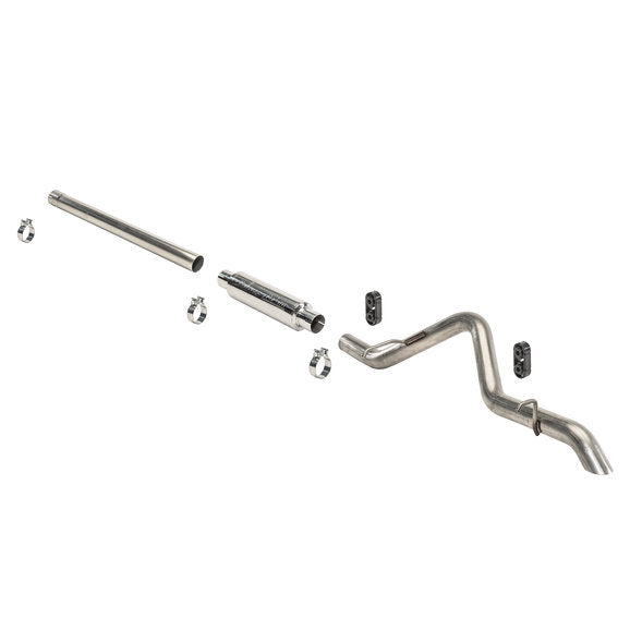 Pypes Performance Exhaust SJJ21R High Clearance Cat-Back System in Stainless Steel for 07-18 Jeep Wrangler JK