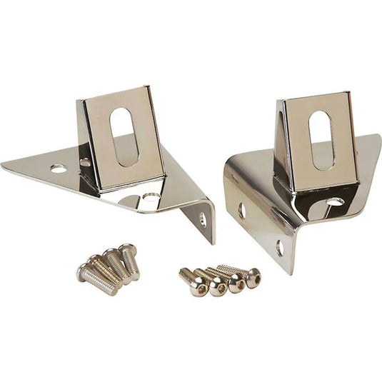 Kentrol Stainless Steel Windshield Light Mount Brackets for 76-95 Jeep CJ-5, CJ-7, CJ-8 Scrambler & Wrangler YJ