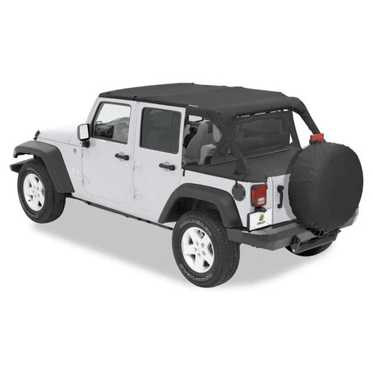 Bestop Safari Bikini, Duster & Windjammer Summer Combo for 10-18 Jeep Wrangler Unlimited JK 4 Door with Factory Soft Top