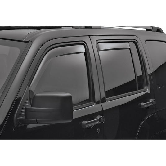 WeatherTech 72433 Front & Rear Side Window Deflector Set in Light Smoke for 07-12 Jeep Compass MK