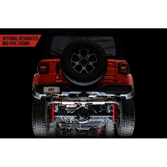 Load image into Gallery viewer, AWE Exhaust Tread Edition Axle Back Exhaust System for 18-22 Jeep Wrangler JL with 3.6L or 2.0L Engine
