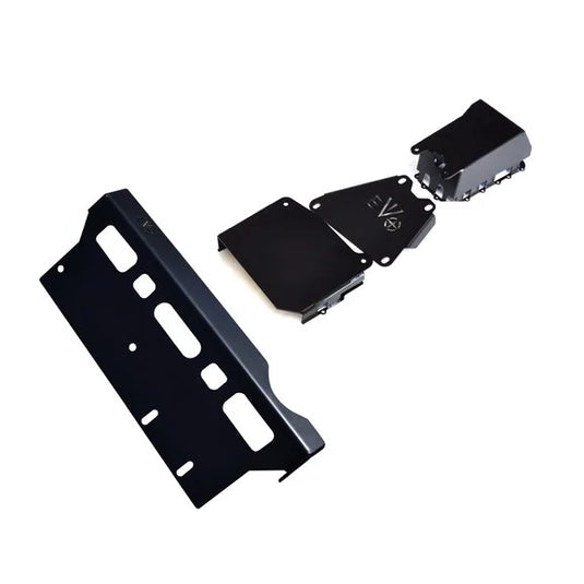 EVO Manufacturing Long Arm Compatible ProTek Skid Plate System for 07-18 Jeep Wrangler JK