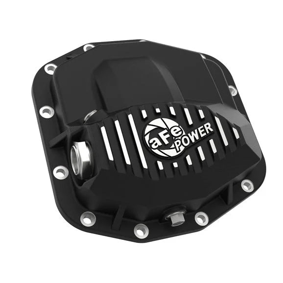 Load image into Gallery viewer, aFe Power 46-71030B Front Differential Cover in Black Finish for 18-24 Jeep Wrangler JL &amp; Gladiator JT with Dana 44 Rubicon Front Axle
