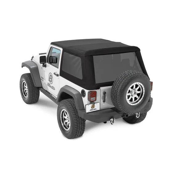 Bestop Trektop NX Glide Twill Soft Top for 07-18 Jeep Wrangler JK 2 Door