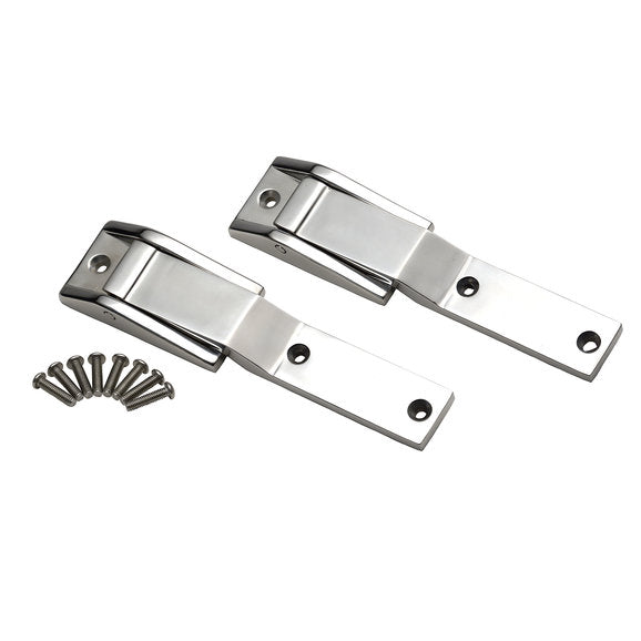 Load image into Gallery viewer, Kentrol Stainless Steel Tailgate Hinges for 97-03 Jeep Wrangler TJ
