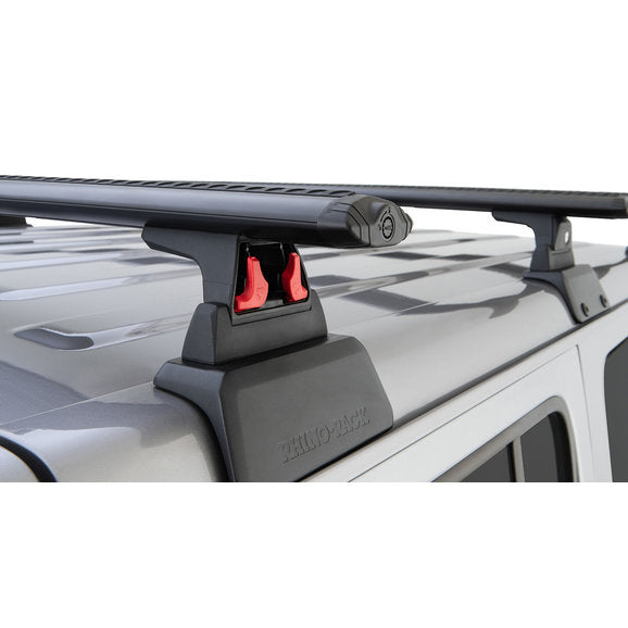 Load image into Gallery viewer, Rhino-Rack Vortex 2-Bar Backbone Roof Rack with Quick Mount Legs for 18-24 Jeep Wrangler JL Unlimited with Hardtop
