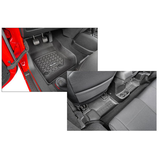 Quadratec Tru-Fit® Floor Liners for 14-18 Jeep Wrangler JK