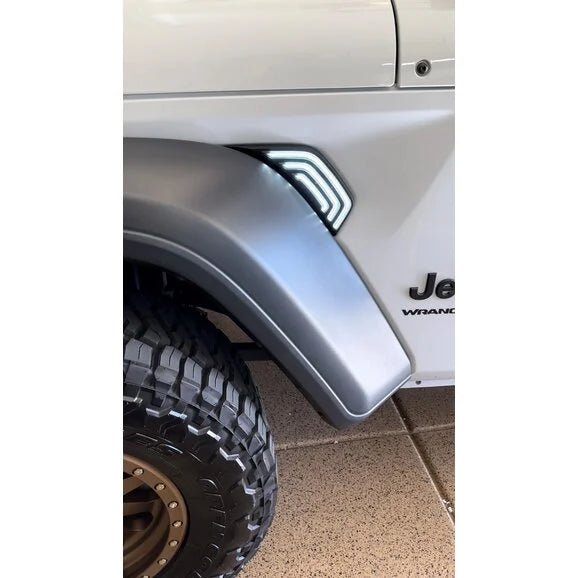 Load image into Gallery viewer, Overtread 19043 Side Fender Light Marker White / Amber Turn Signal JL/JT
