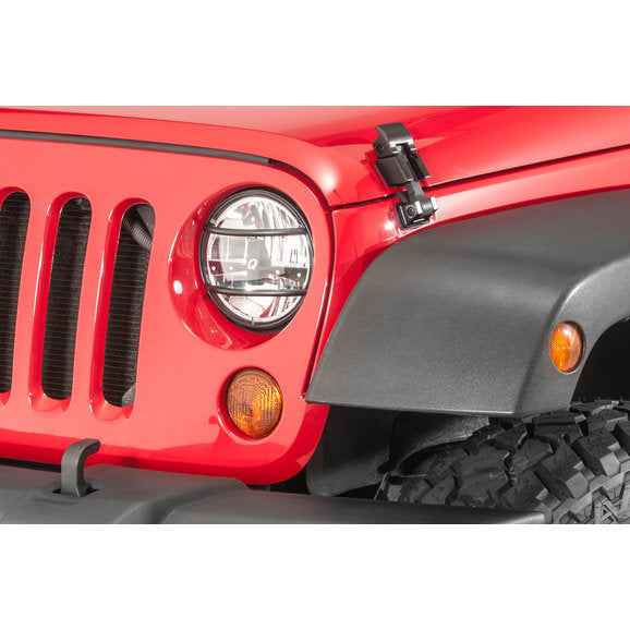 Load image into Gallery viewer, Kentrol Stainless Steel Euro Headlight Guards for 07-18 Jeep Wrangler JK
