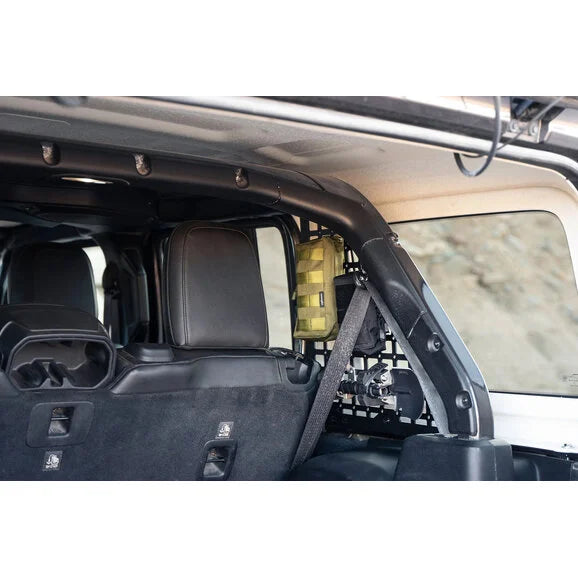 Load image into Gallery viewer, DV8 Offroad MPJL-01 Rear Window MOLLE Storage Panels for 18-24 Jeep Wrangler JL Unlimited 4-Door
