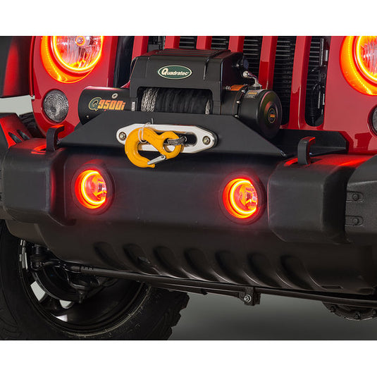 Oracle Lighting Fog Light Kit with Halo Rings for 07-18 Jeep Wrangler JK