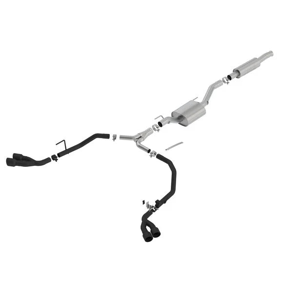 Borla 140815CB S-Type Cat-Back Exhaust for 20-24 Jeep Gladiator JT