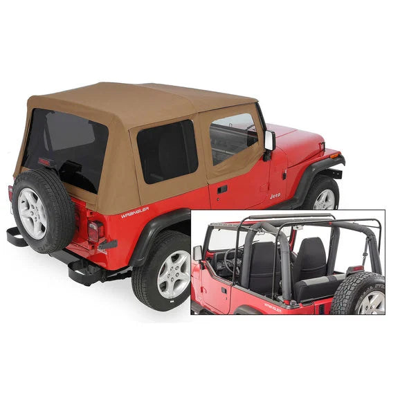 Load image into Gallery viewer, QuadraTop Gen II Complete Soft Top with Tinted Windows for 87-95 Jeep Wrangler YJ
