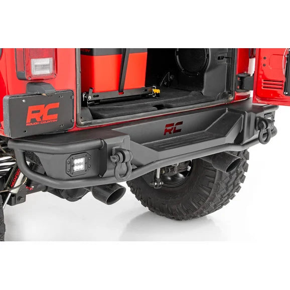 Load image into Gallery viewer, Rough Country 10649 Tubular Rear Bumper for 07-18 Jeep Wrangler JK
