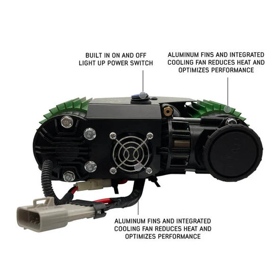 Up Down Air 12099918 EGOI Permanent On Board Dual Motor Air Compressor System 6.1-CFM