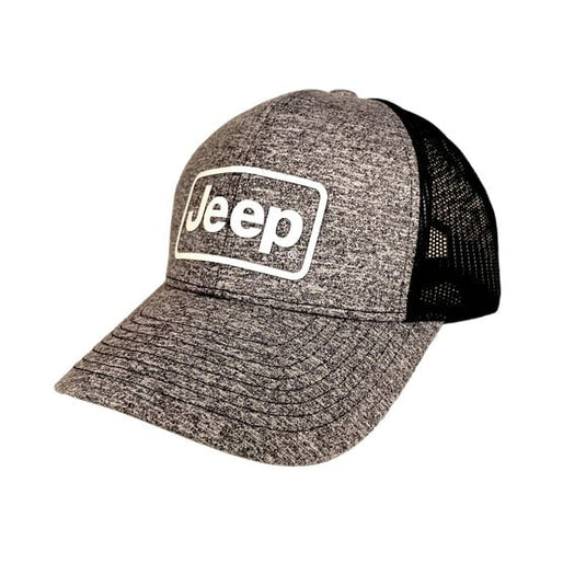 Jeep Merchandise Jeep Rectangle Logo Hat in Heather Navy