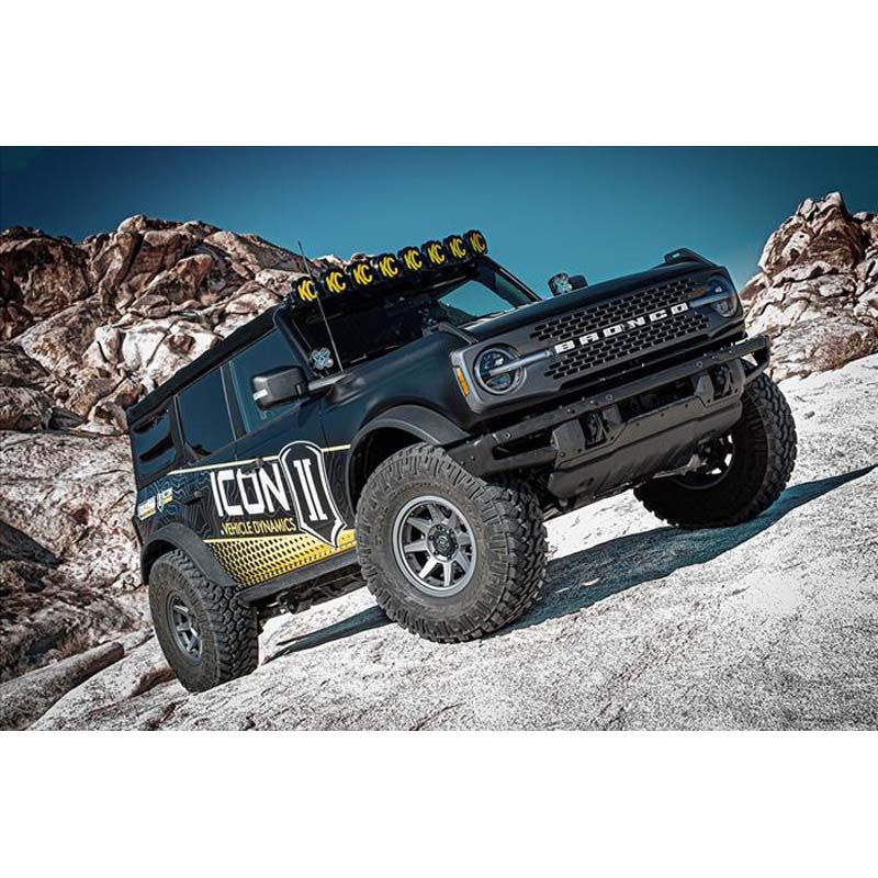 Load image into Gallery viewer, ICON 2021-2023 Ford Bronco Sasquatch 2-3&quot; Lift Suspension System Tubular Heavy Rate
