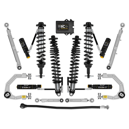 ICON 2021-2023 Ford Bronco Non-Sasquatch 3-4" Lift Suspension System Billet Heavy Rate